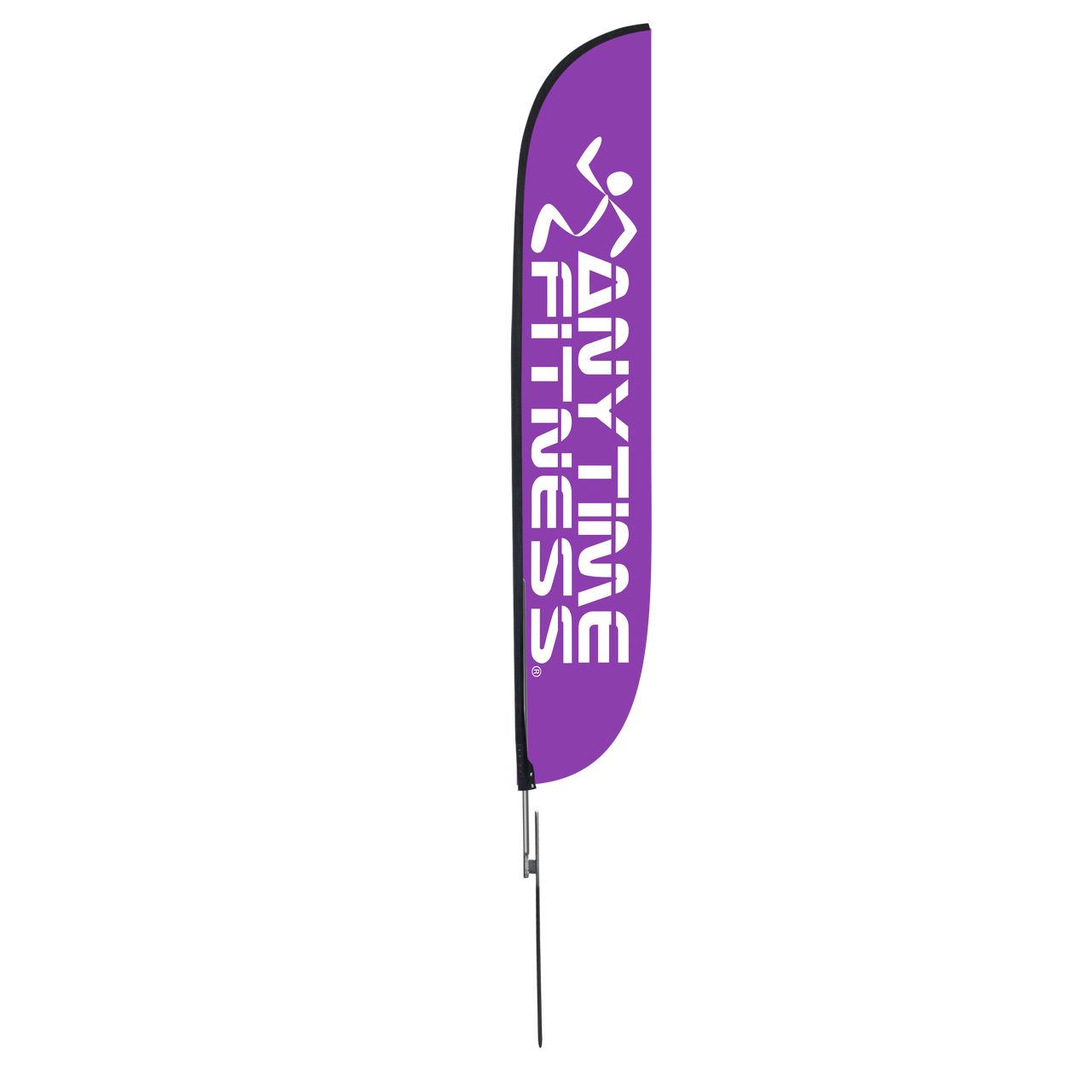 12ft Anytime Fitness Feather Flag Purple