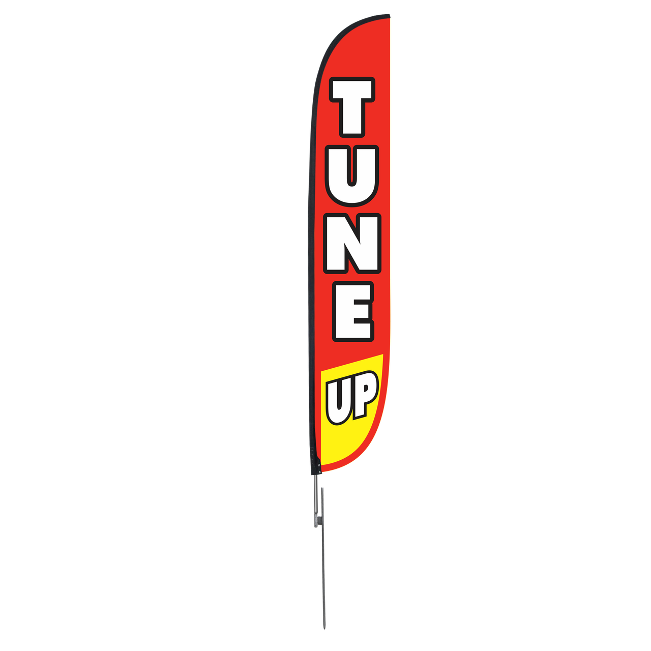 12ft Tune Up Feather Flag Red & Yellow