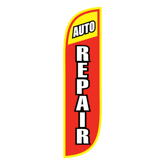 5ft Auto Repair Feather Flag