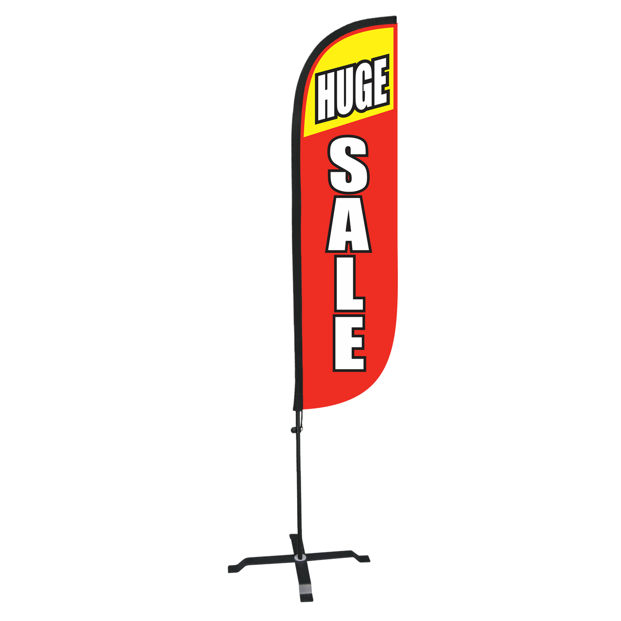 Huge Sale 5ft Feather Flag Red & Yellow 5ft