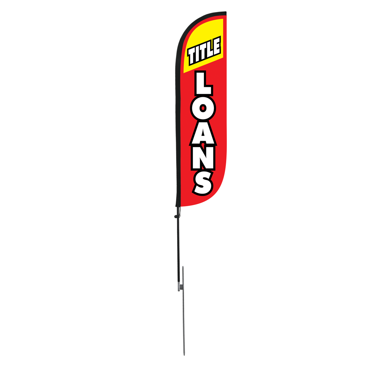 5ft Title Loans Feather Flag