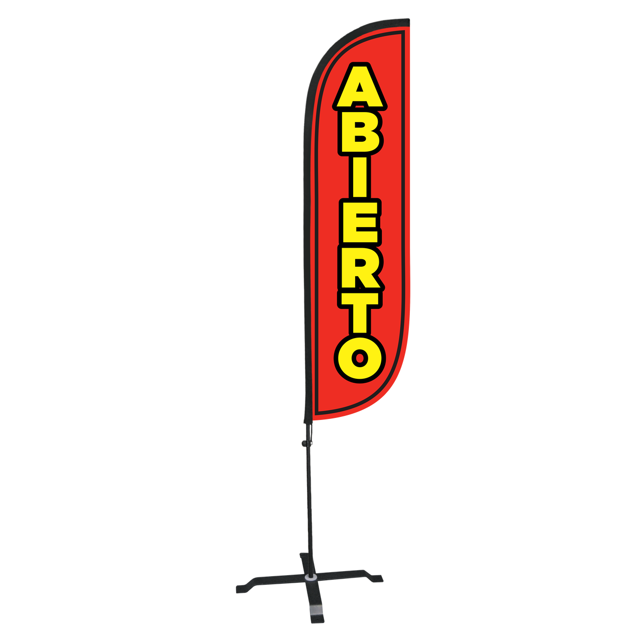 Abierto 5ft Feather Flag