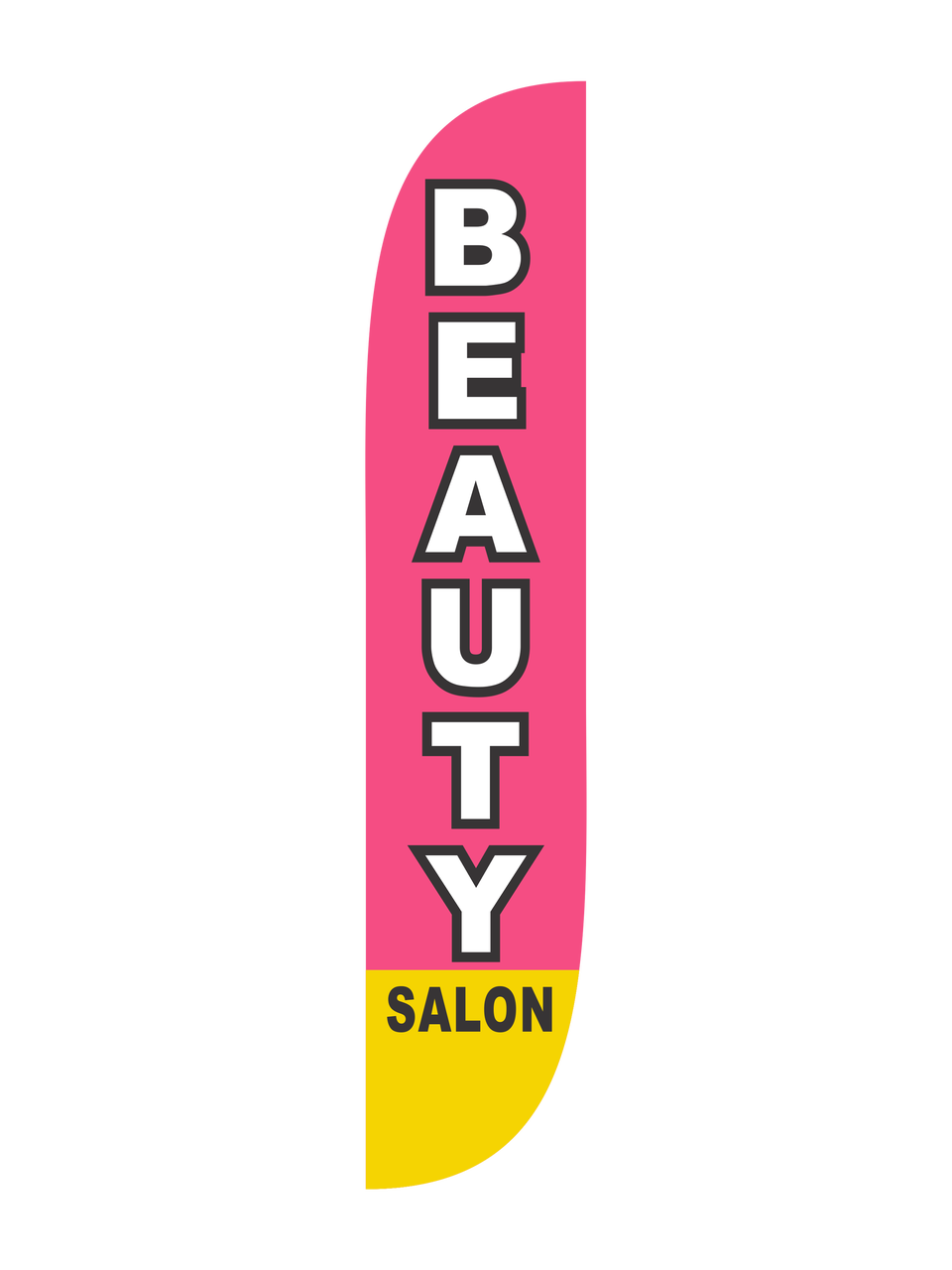12ft Beauty Salon Feather Flag Pink