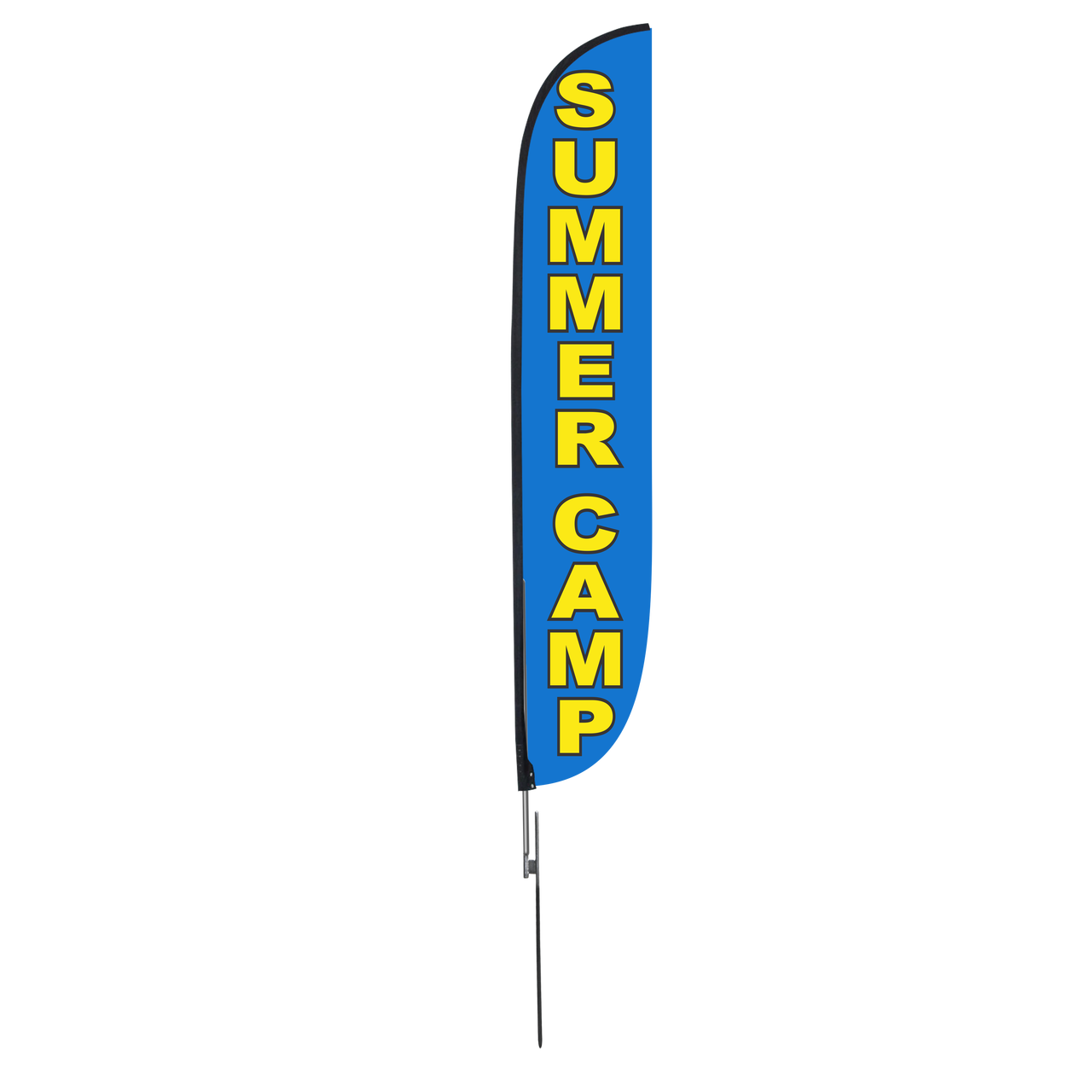 12ft Summer Camp Feather Flag Blue