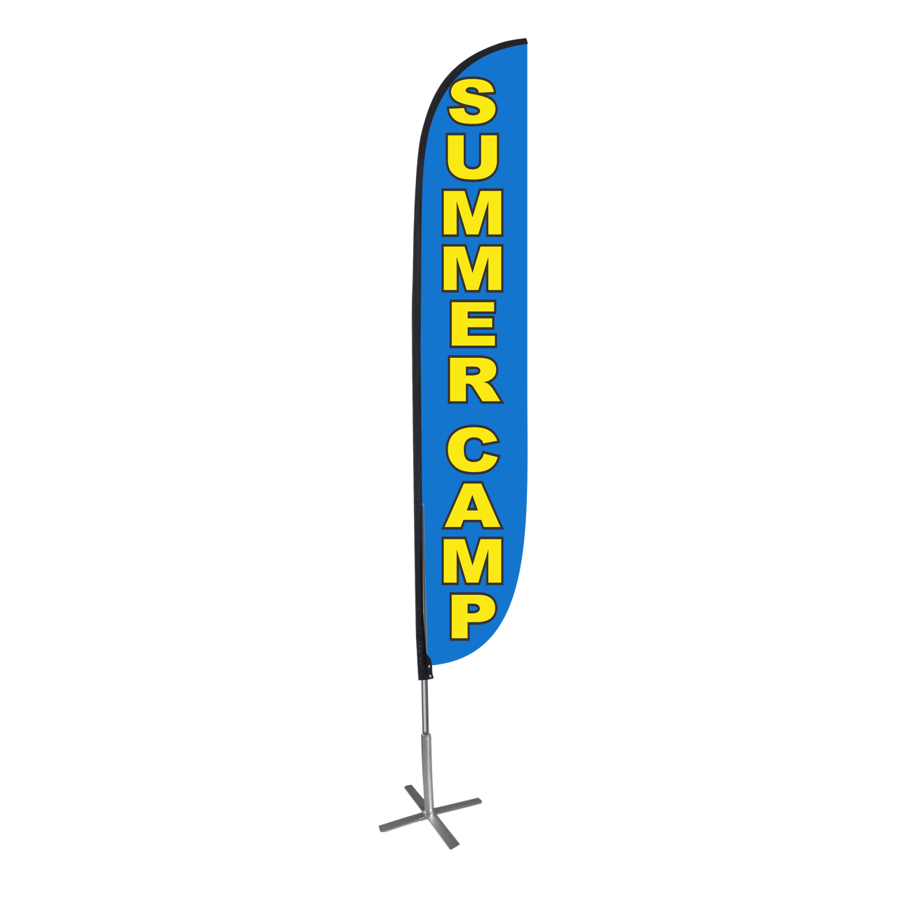 12ft Summer Camp Feather Flag Blue