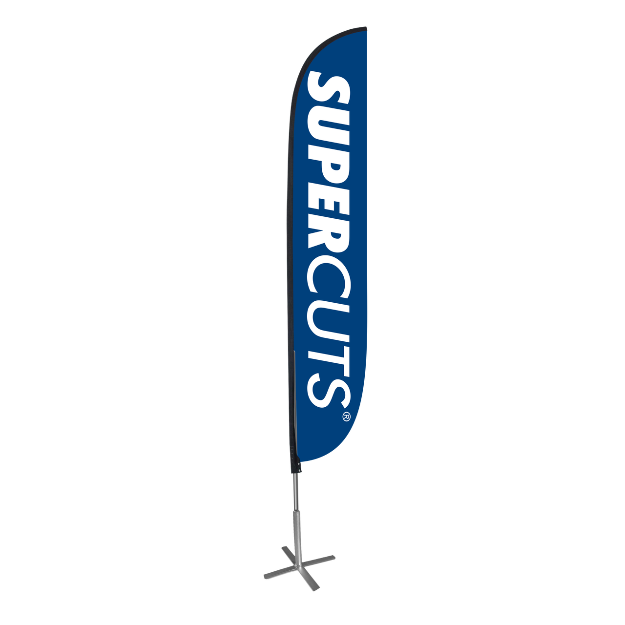 12ft Supercuts Feather Flag Blue