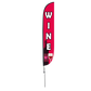 12ft Wine Feather Flag Red
