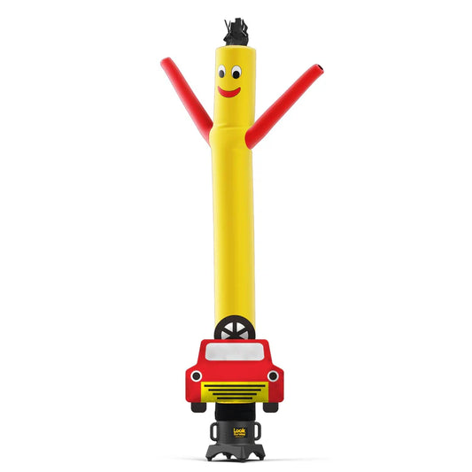 15ft Car Shape Yellow Air Dancer Inflatable Tube Man Wacky Wavy