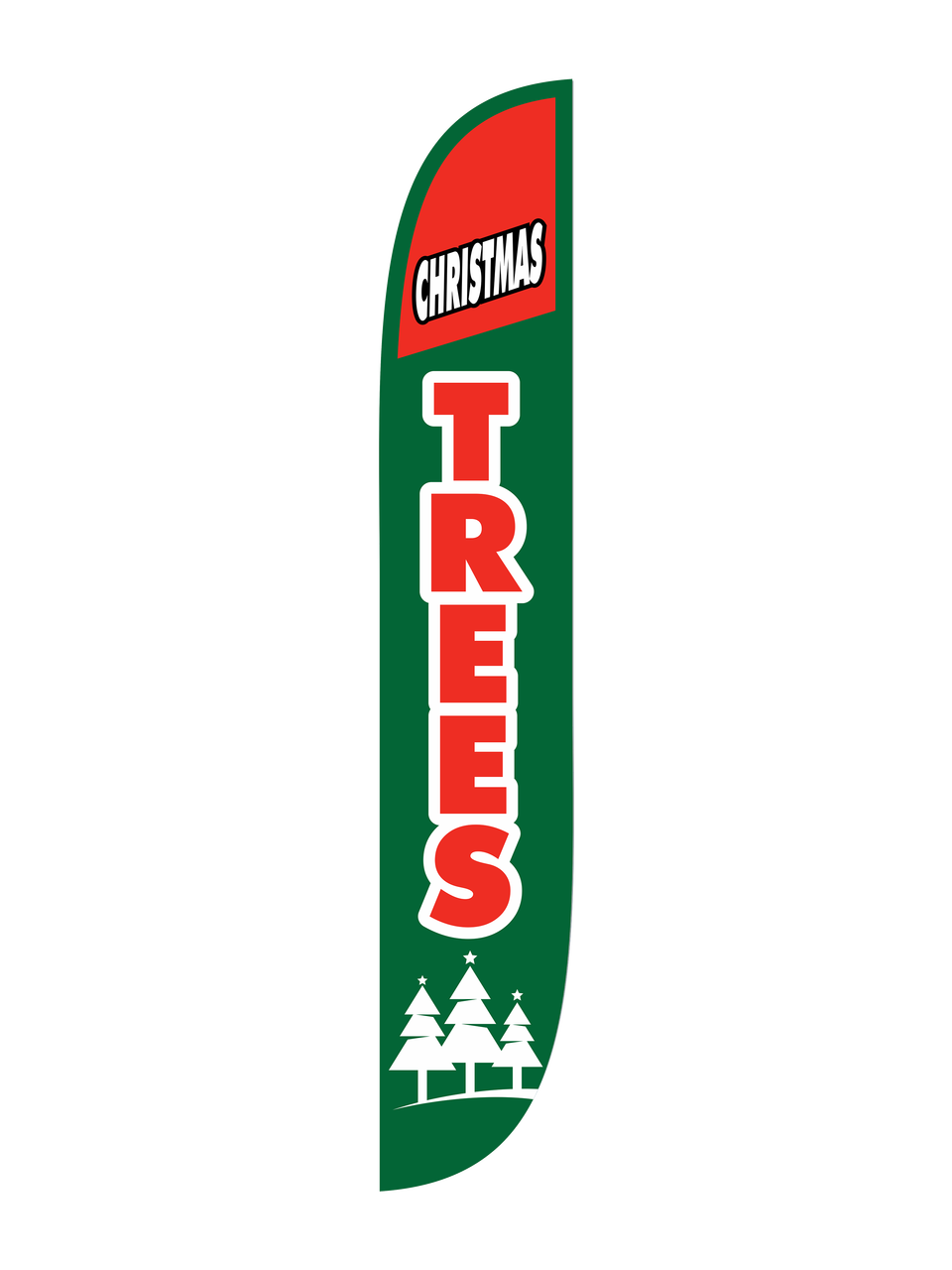 12ft Christmas Trees Feather Flag