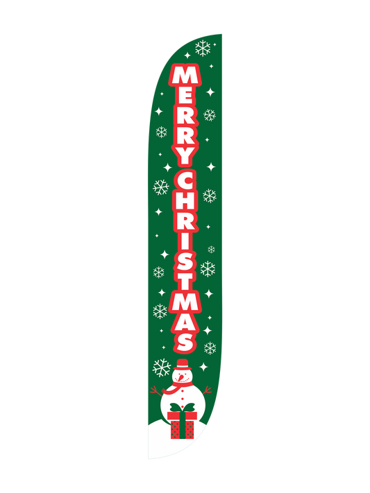 12ft Merry Christmas Feather Flag