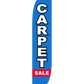 12ft Carpet Sale Feather Flag Blue & Red