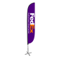 12ft FedEx Authorized Ship Center Feather Flag Purple