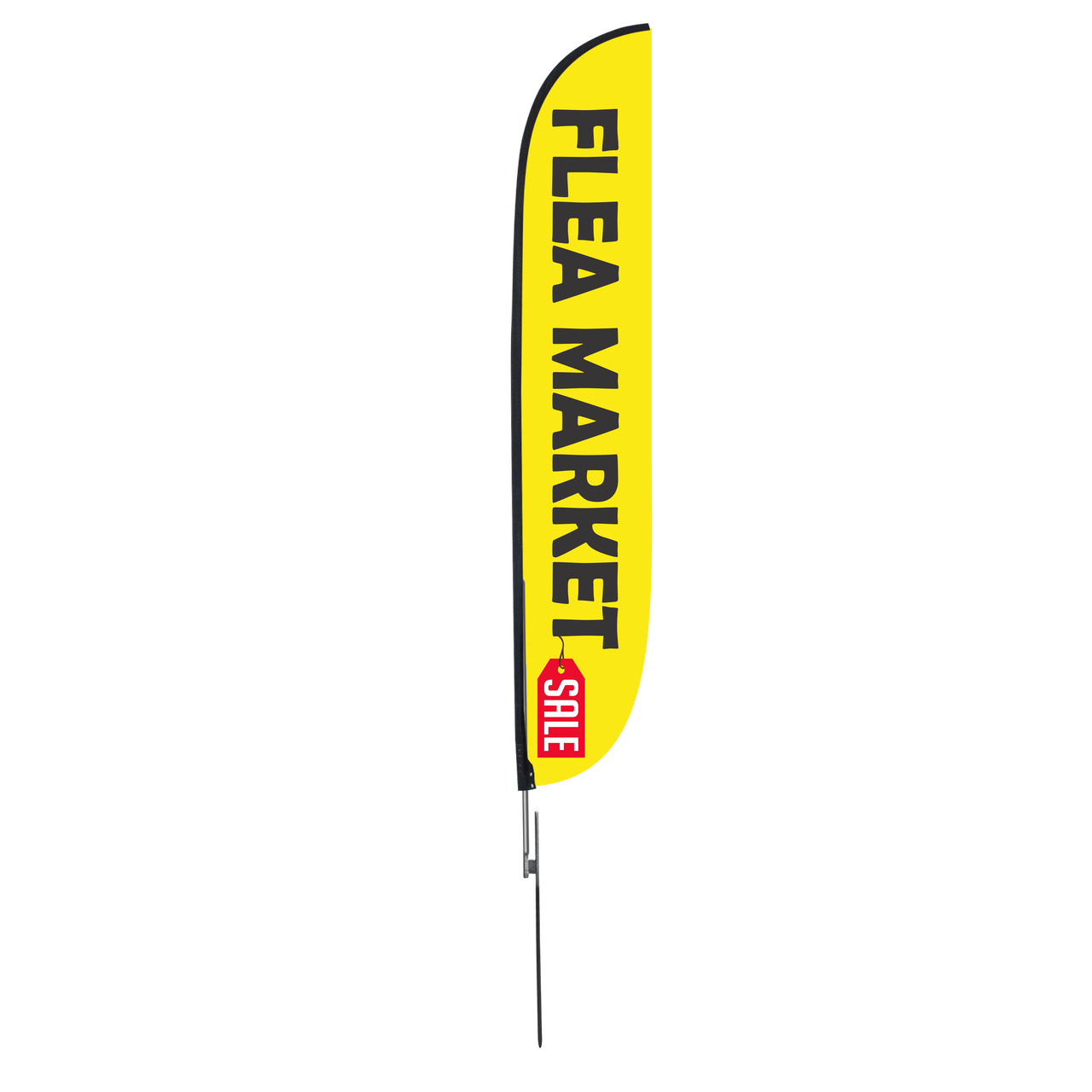 12ft Flea Market Feather Flag Yellow