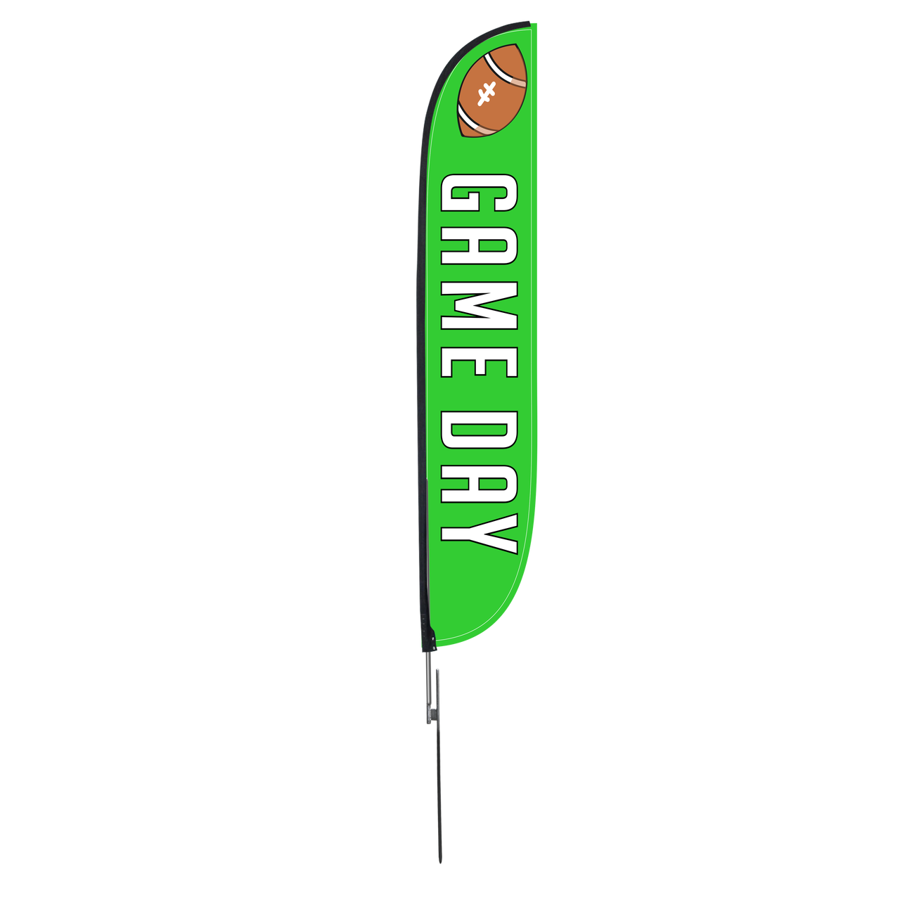 12ft Game Day Feather Flag Green