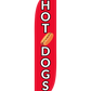 12ft Hot Dogs Feather Flag Red