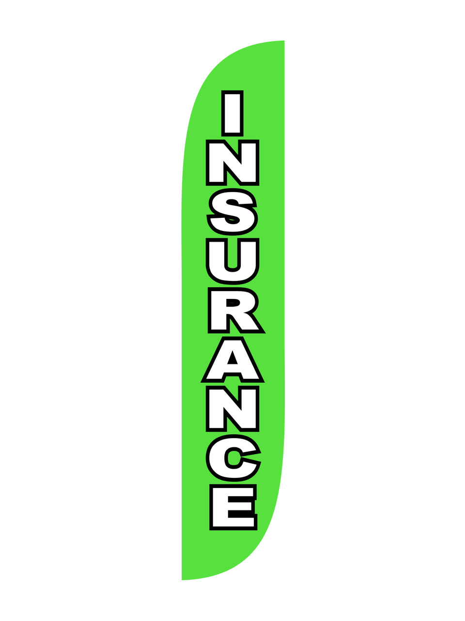12ft Insurance Feather Flag Green