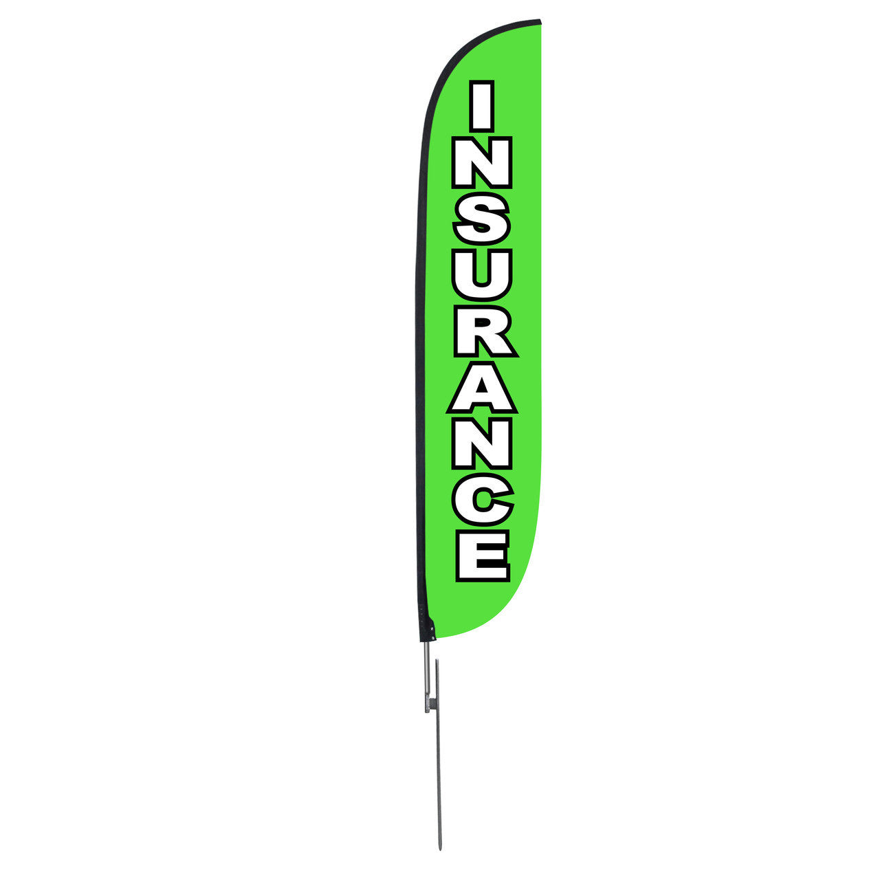 12ft Insurance Feather Flag Green