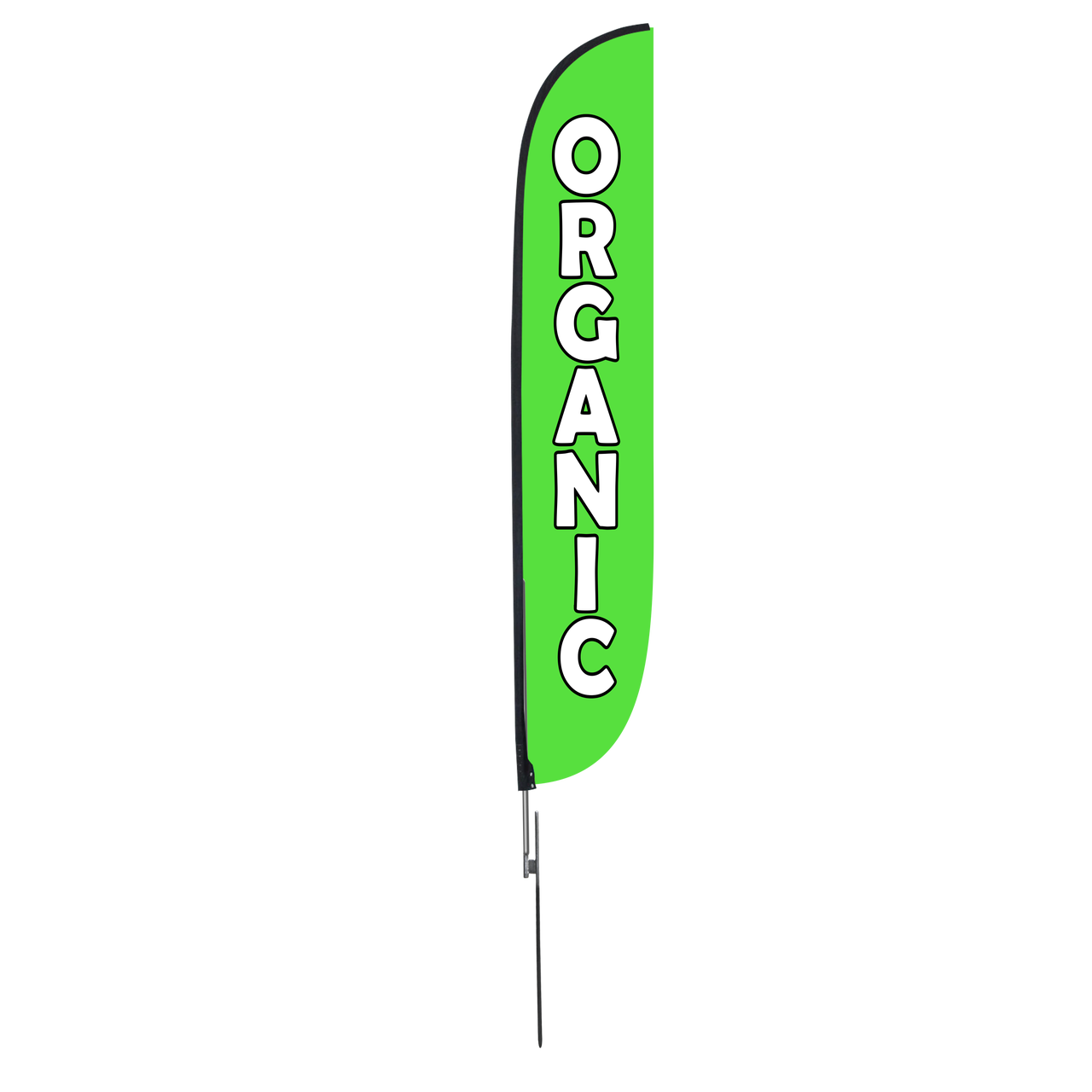 12ft Organic Feather Flag Green