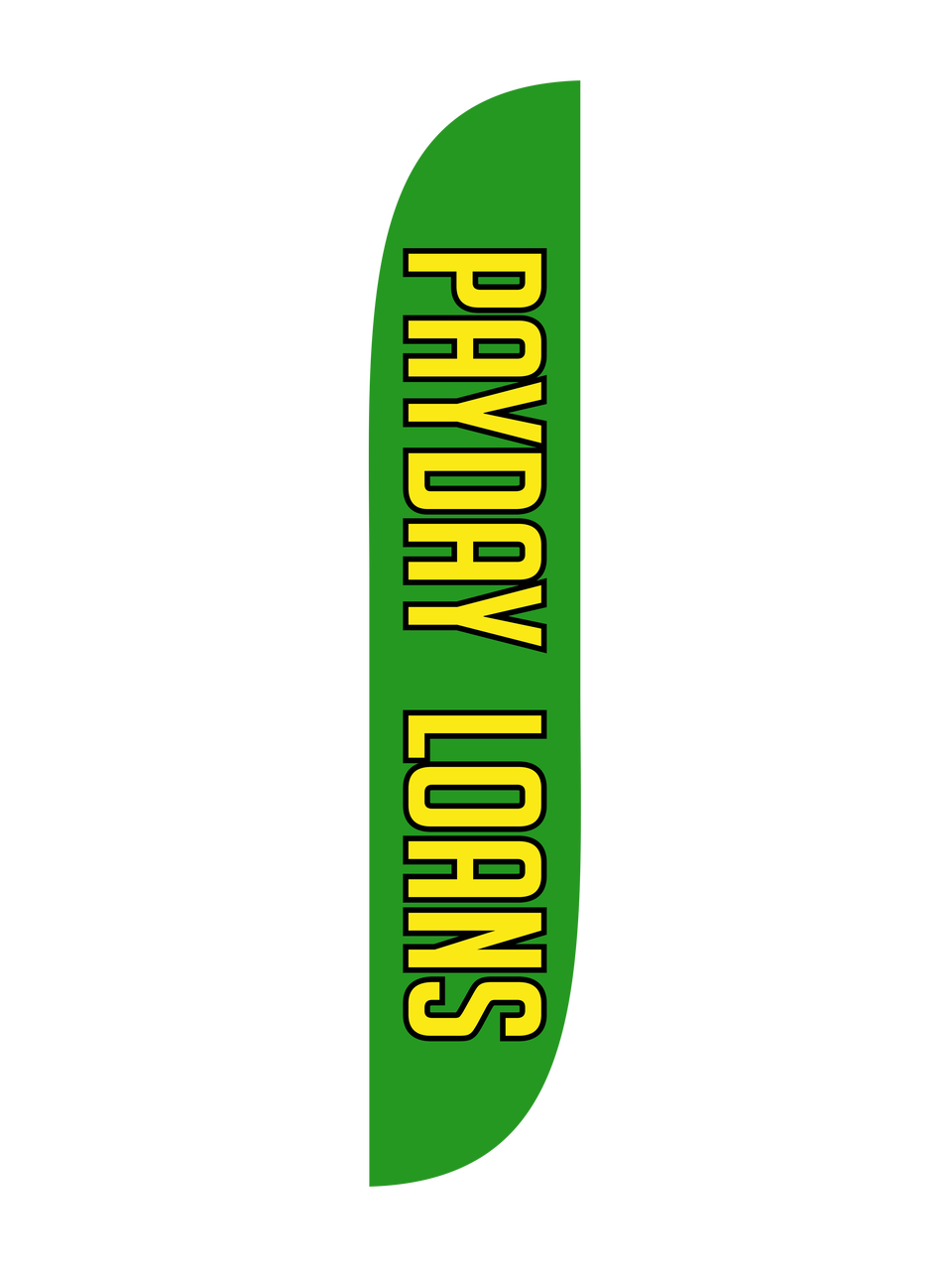 12ft Payday Loans Feather Flag Green