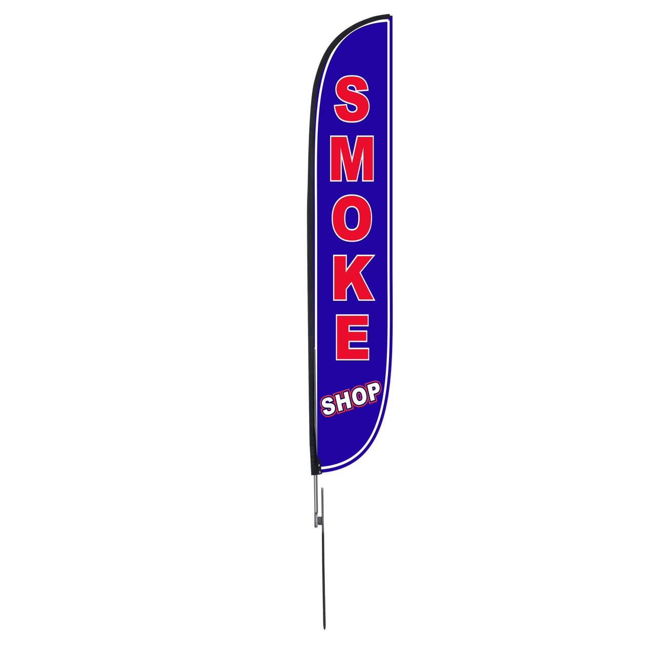 12ft Smoke Shop Feather Flag Blue