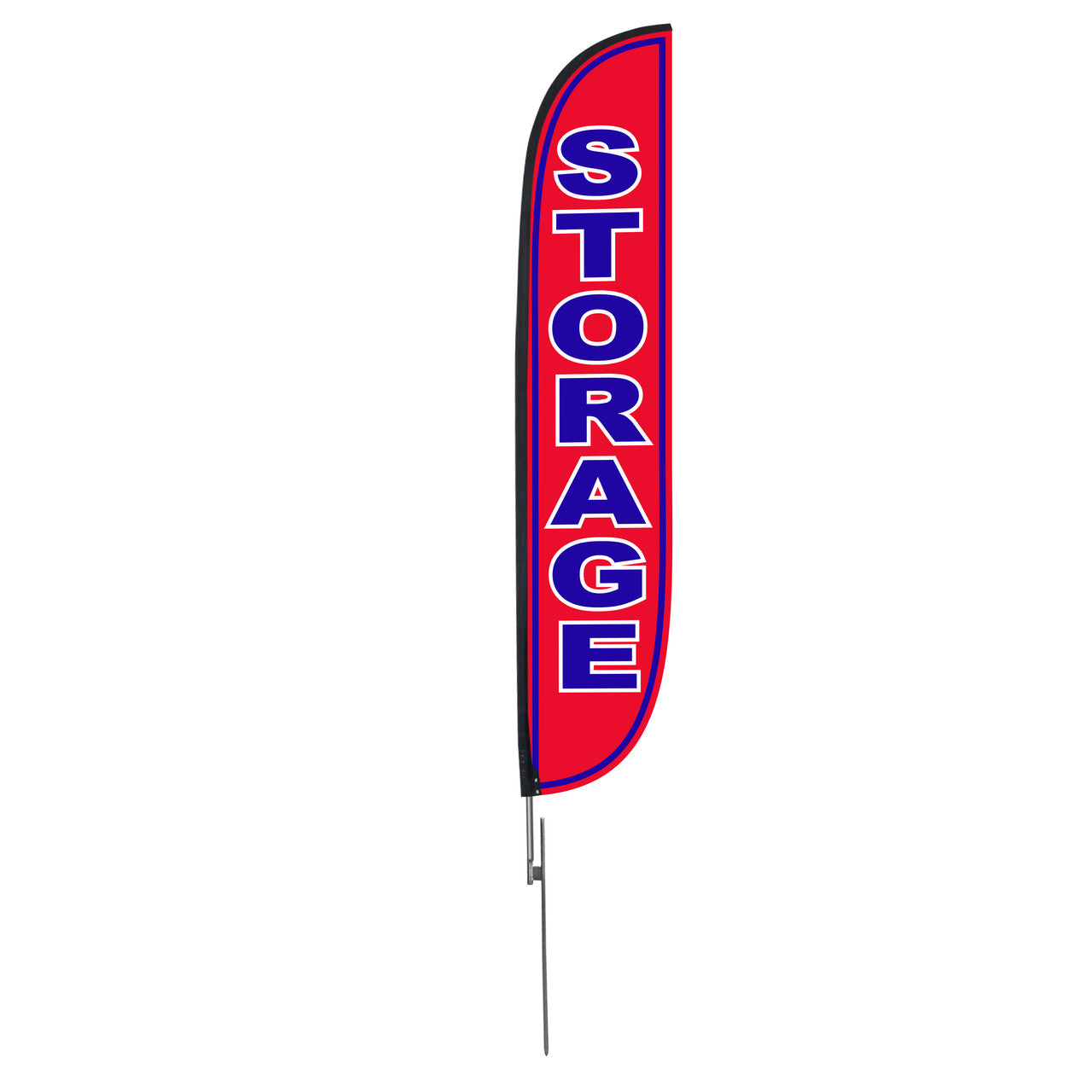 12ft Storage Feather Flag Red