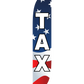 12ft Tax Feather Flag American Flag Design: Red, White & Blue