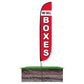 12ft We Sell Boxes Feather Flag Red