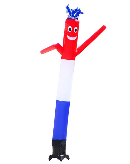 10ft Red White Blue Air Dancer Inflatable Wacky Wavy Tube Man