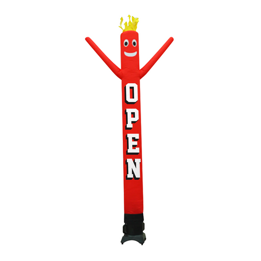 10FT RED OPEN AIR DANCERS TUBE MAN INFLATABLE