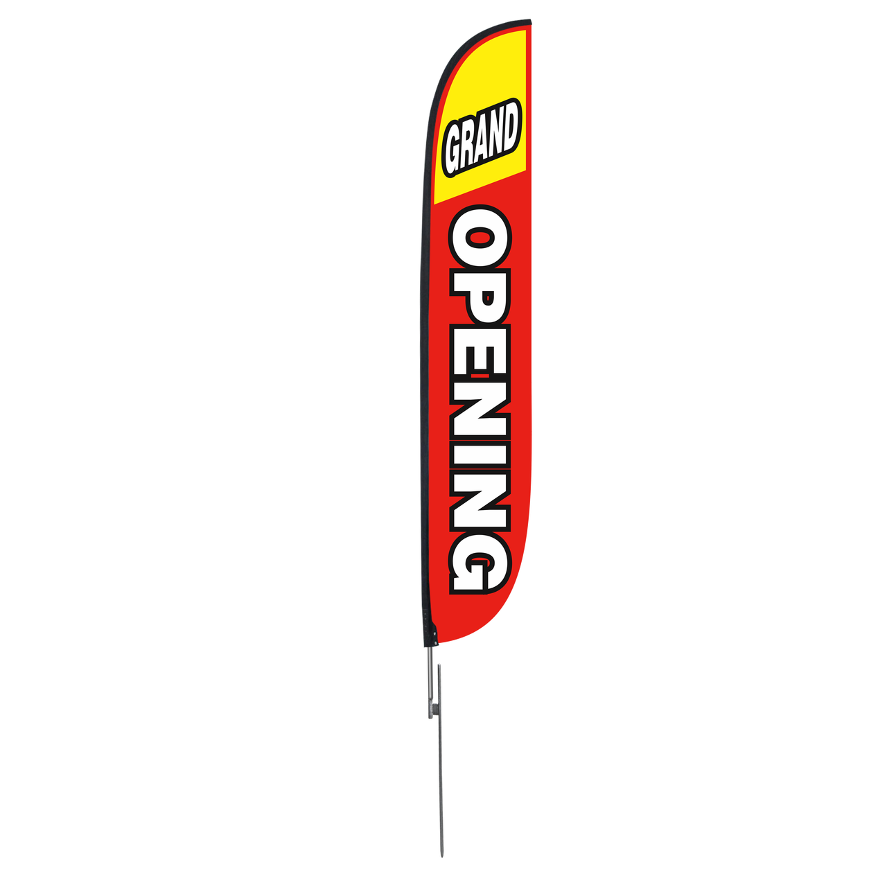 12ft Grand Opening Feather Flag Red & Yellow