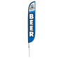 12ft Ice Cold Beer Feather Flag