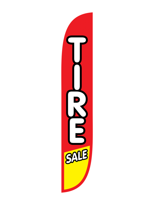 12ft Tire Sale Feather Flag