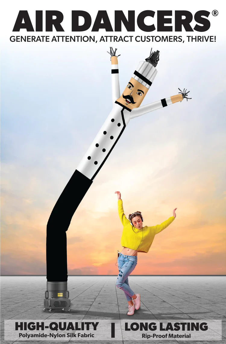 6ft Chef Air Dancer Inflatable Tube Man
