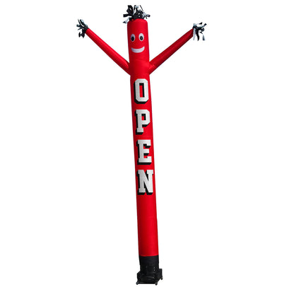 20ft RED OPEN AIR DANCERS INFLATABLE TUBE MAN