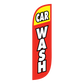 5ft Car Wash Feather Flag Red & Yellow