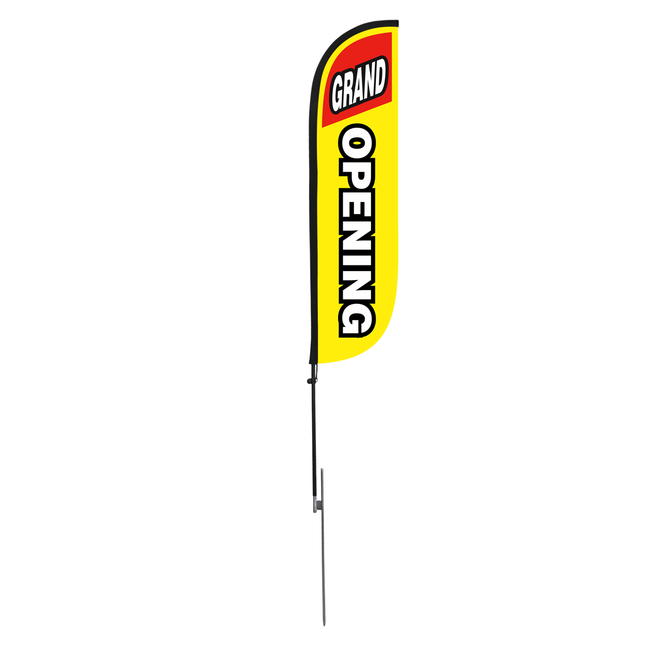 5ft Grand Opening Feather Flag Yellow & Red