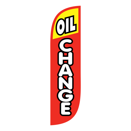 5ft Oil Change Feather Flag