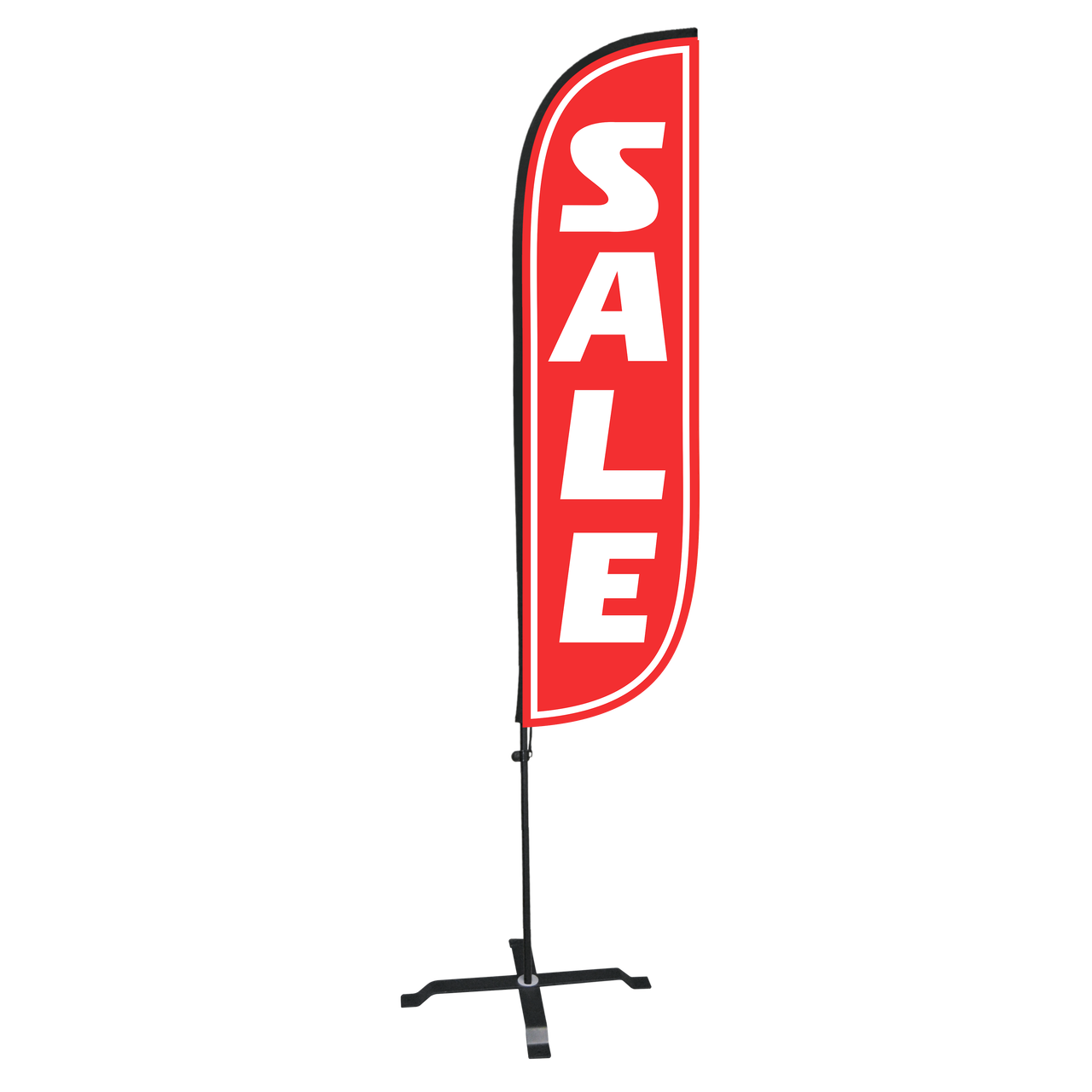5ft Sale Feather Flag Red