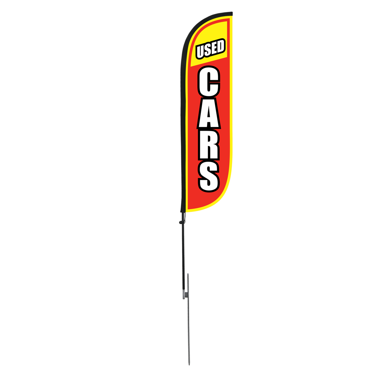 Used Cars 5ft Feather Flag -Custom - Pre-Lettered