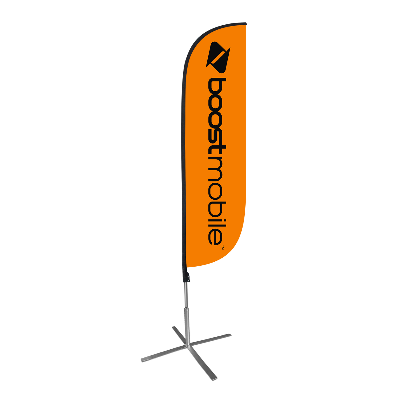 5ft Boost Mobile Feather Flag Orange