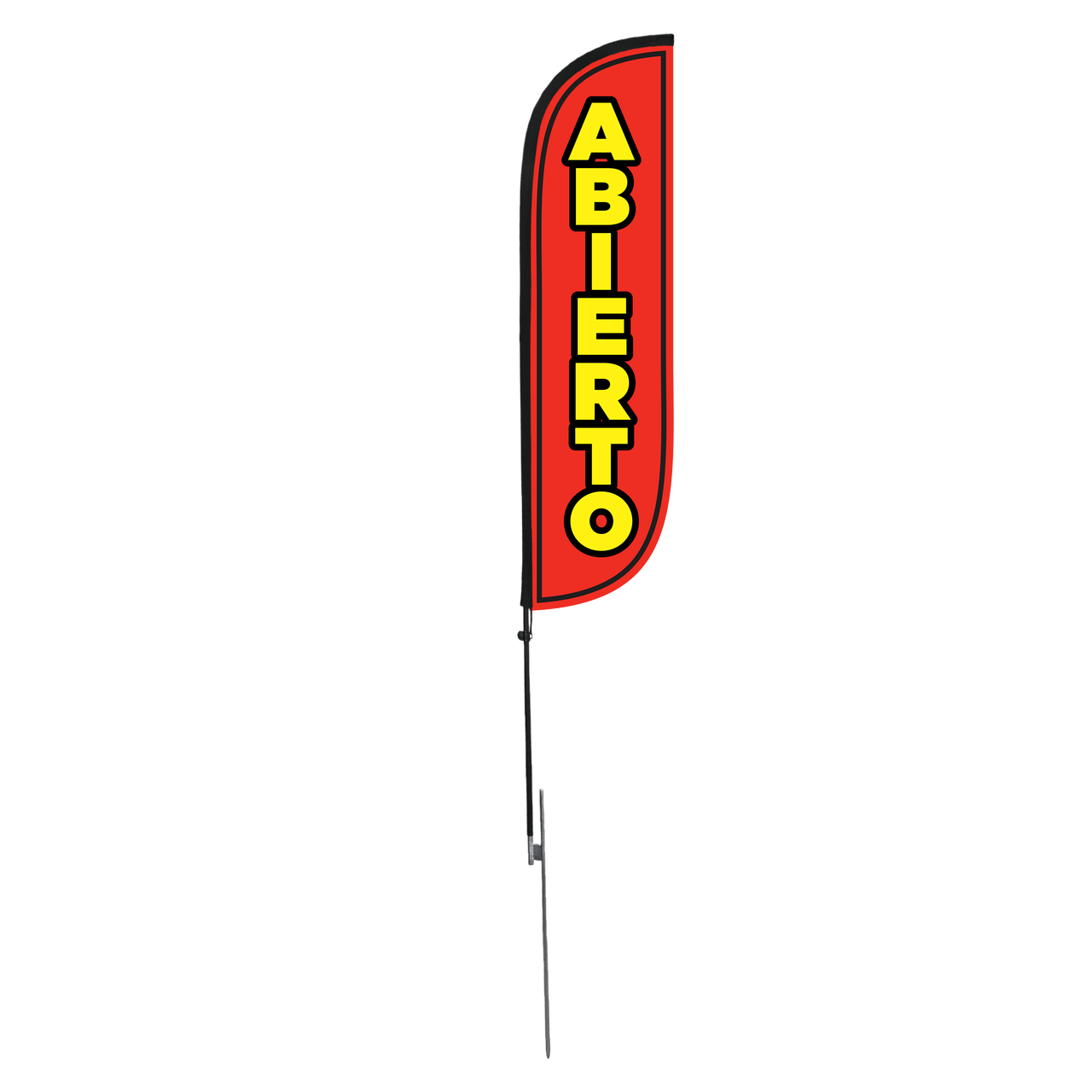 Abierto 5ft Feather Flag