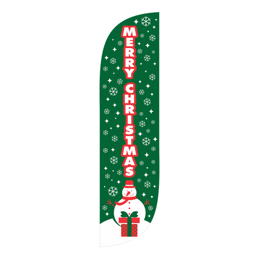 5ft Merry Christmas Feather Flag