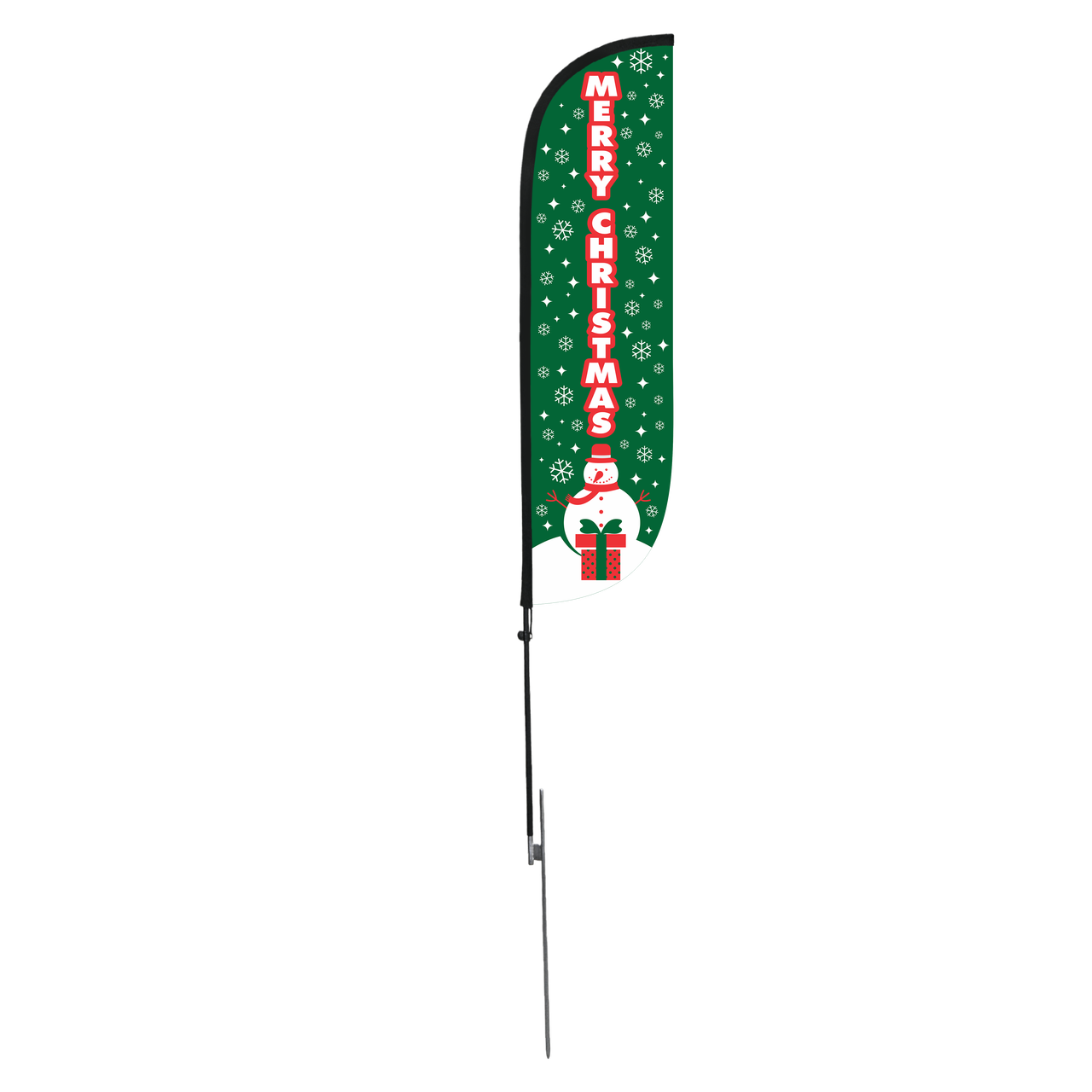 5ft Merry Christmas Feather Flag