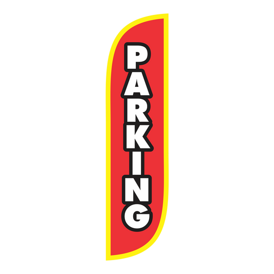 5ft Parking Feather Flag Feather Flags