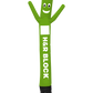 6ft H&R Block Green Air Dancer Tube Man Wacky Wavy Inflatable