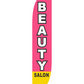 12ft Beauty Salon Pink Feather Flag