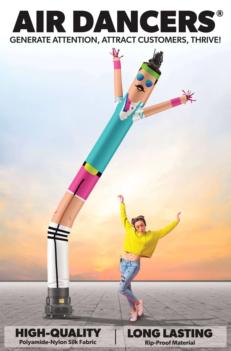 10ft Custom Air Dancer Inflatable Tube Dancers Wacky Wavy Man