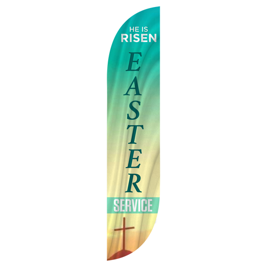 12ft Church Easter Service Feather Flag
