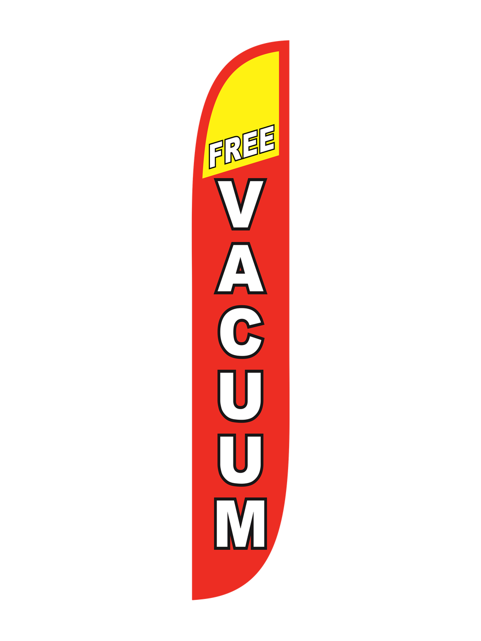 Free Vacuum 12ft Feather Flag