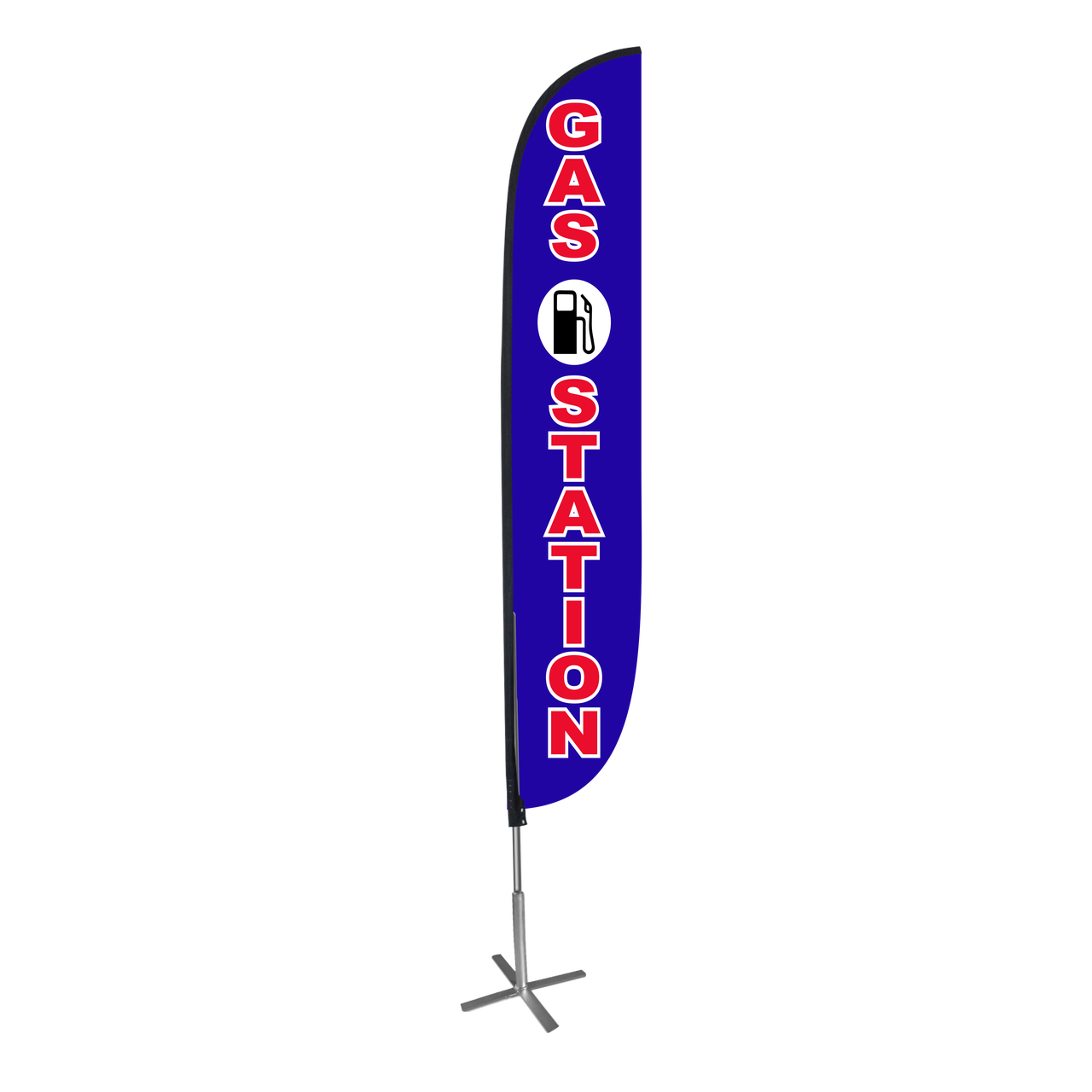 12ft Gas Station Feather Flag